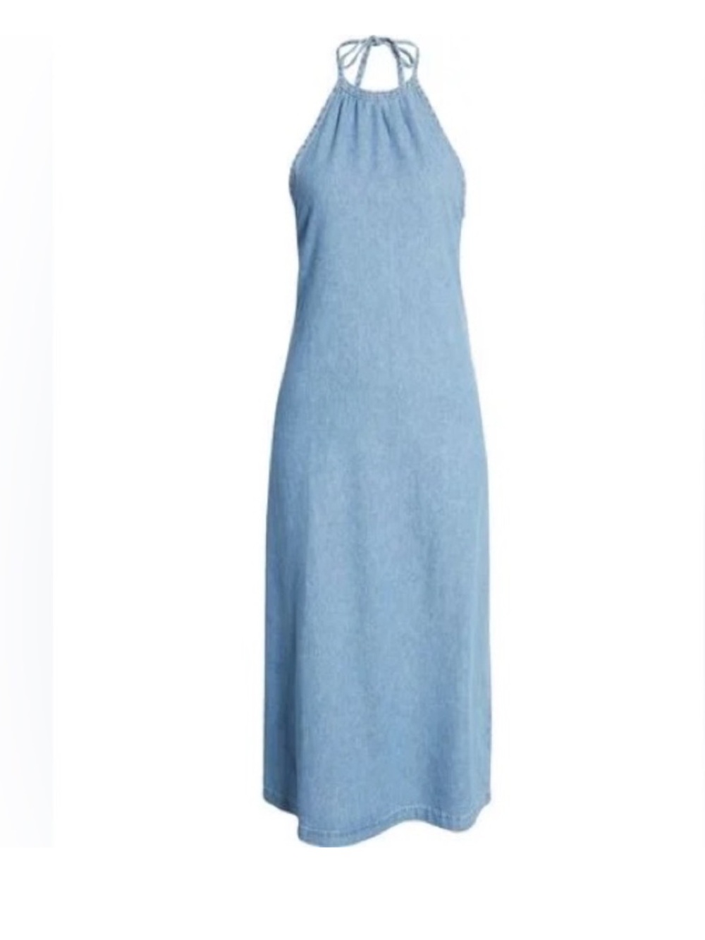Rag & Bone Zoe halter chambray denim midi dress size XS - Picture 5 of 10